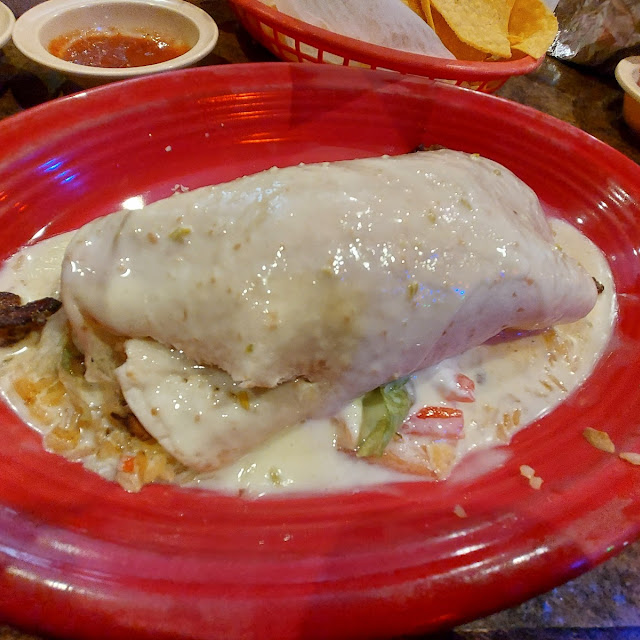 One Chile Relleno One Burrito and Rice