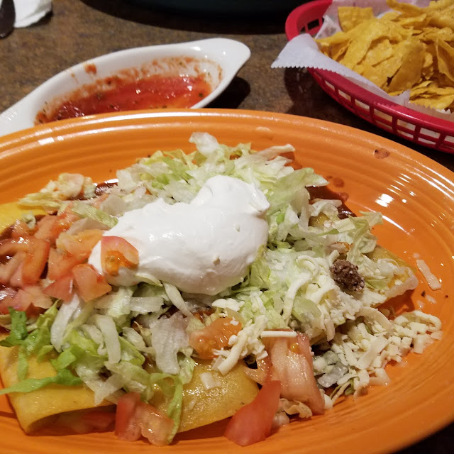 Vegetarian Combo C Bean Burrito Bean and Cheese Tostada and Cheese Enchilada