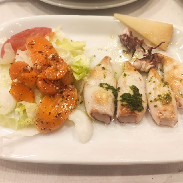 Grilled Baby Squid Salad