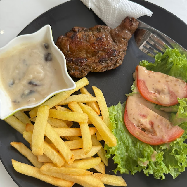 Chicken Chop with Mushroom Sauce