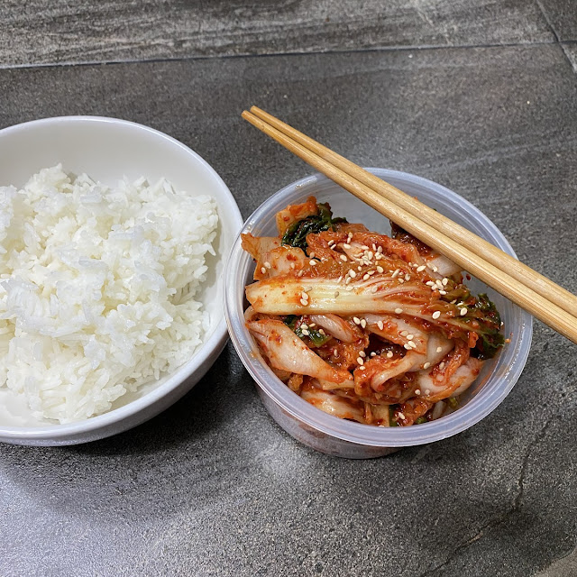 김치와 밥 kimchi y arroz coreano