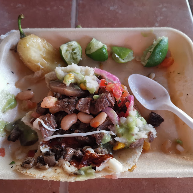 Taco de Arrachera Con Queso