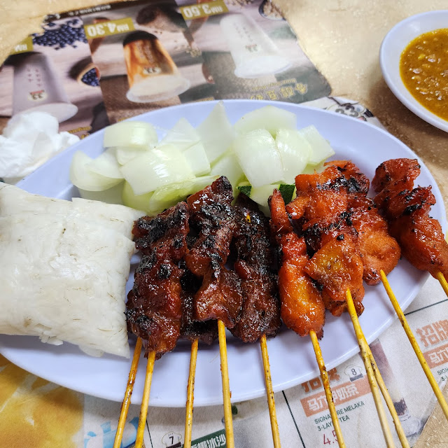 Satay Chicken and Beef