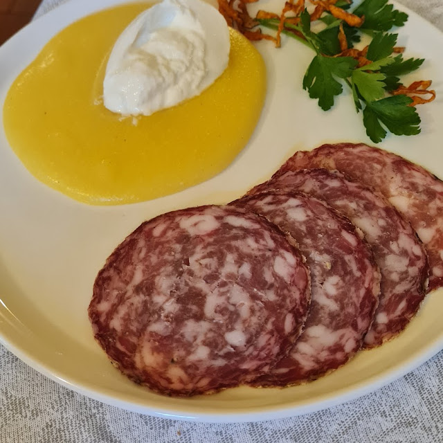 Soppressa Polenta E Burrata