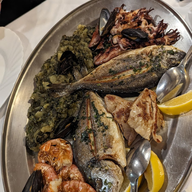 Gegrillte Fischplatte Für 2 Personen