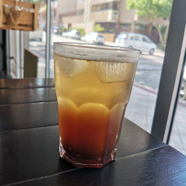 Soda Italiana de Chá Preto Com Pêssego