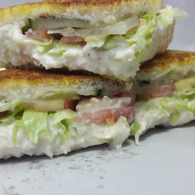 Toasted Chicken and Mayo with Salad