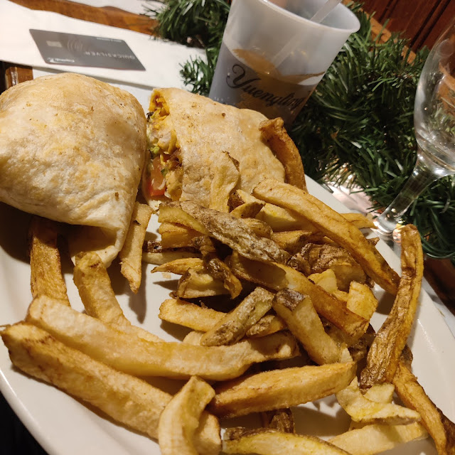Buffalo Chicken Wrap with Fresh Cut Fries