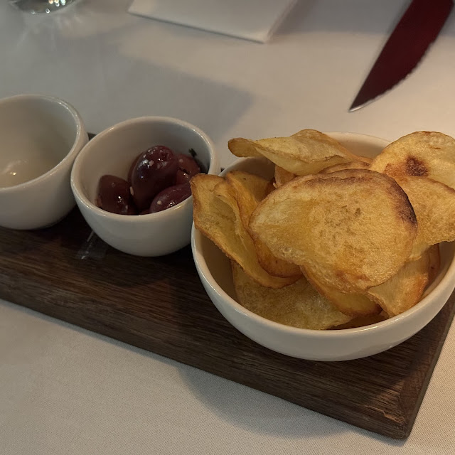 Complimentary Chips and Olives
