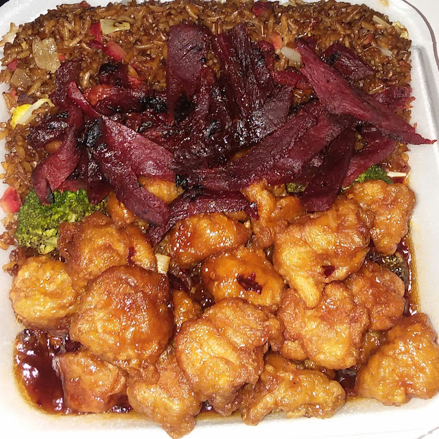 General TSO's Chicken Pork Fried Rice Boneless Pork Ribs