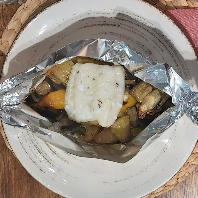 Baccalà Al Cartoccio Con Verdure