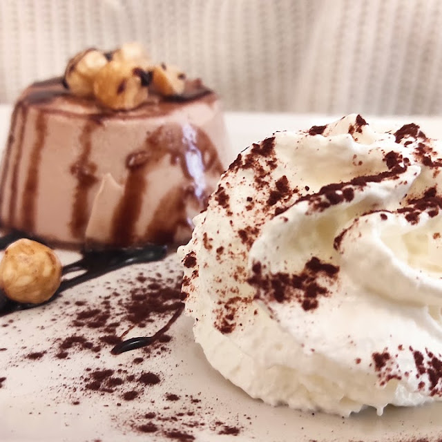 Panacotta de Nutela Y Avellanas
