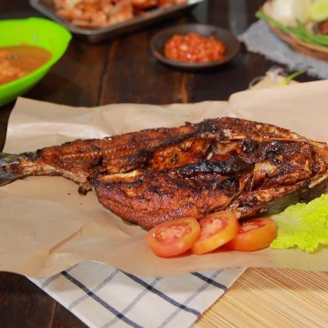 Baung Lele Laut Bakar