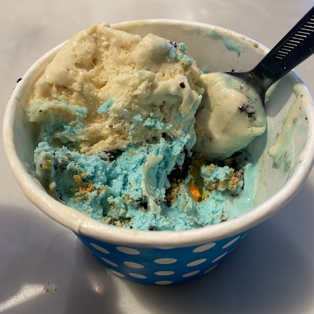 Cookie Monster Mixed with Banana Pudding
