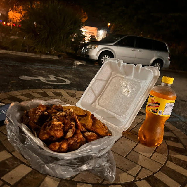 Fried Turkey with Fried Plantains