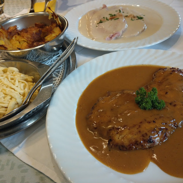 Kalbsrahmschnitzel Und Schäufele