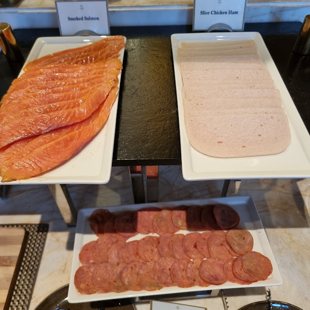 Smoked Salmon Chicken Ham and Beef Roll