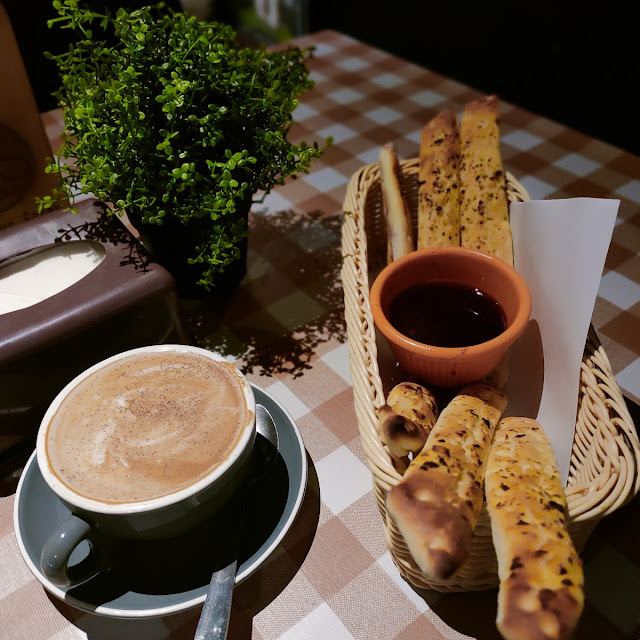 Garlic Bread and Sambal Bilis