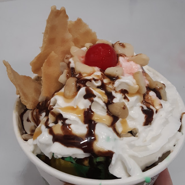 Large Serving of Ice Cream