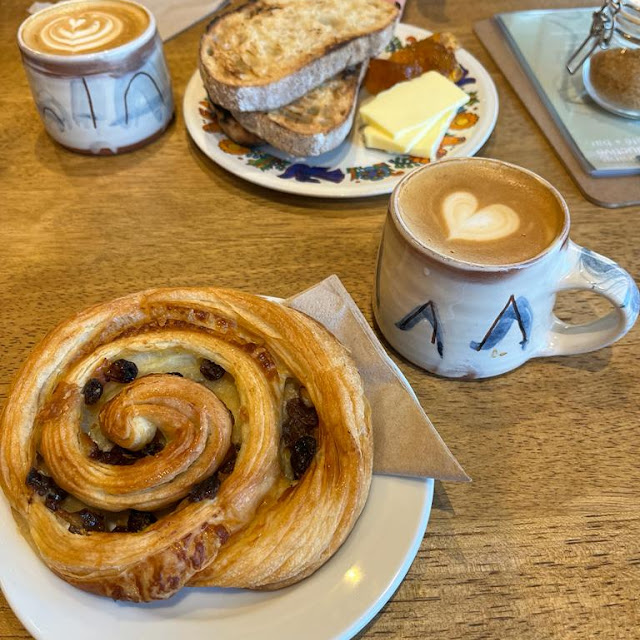 Pain Au Raisin & Toast and Marmalade