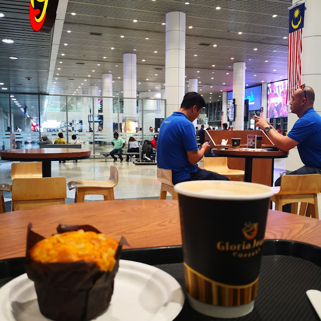 Banana Muffin and Cappuccino