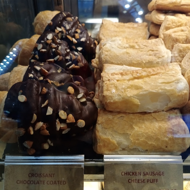 Croissant Chocolate Covered & Chicken Sausage Cheeses Puff