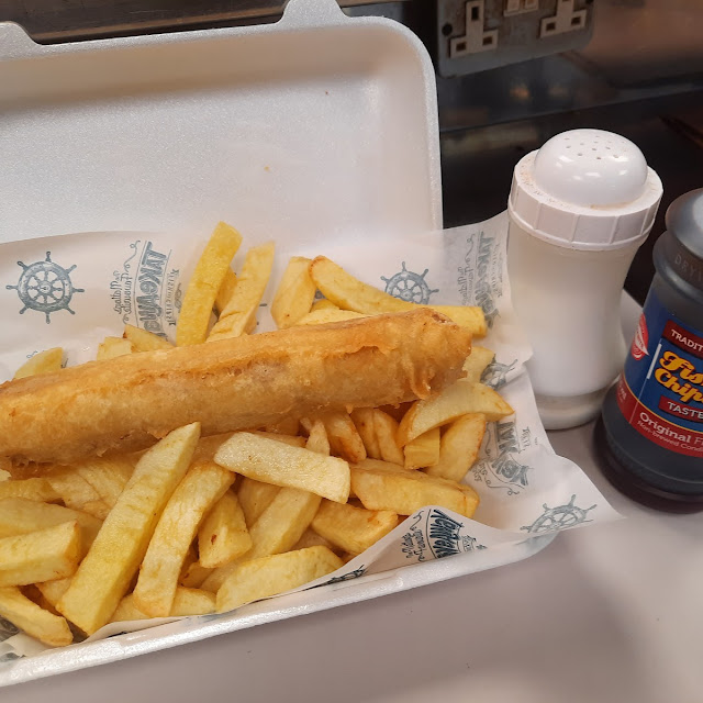 Battered Sausage and Chips