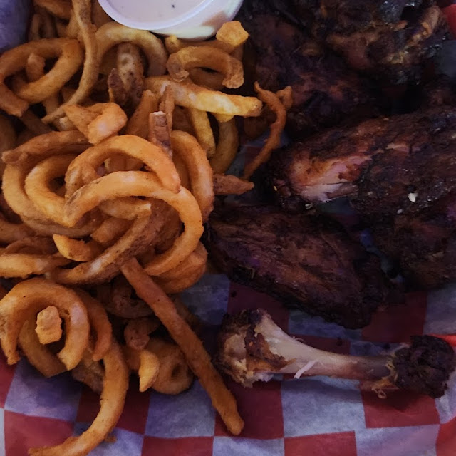 Smoked Wings and Fries