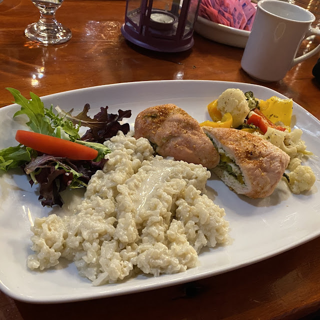 Chicken with Asparagus and Mushroom Risotto