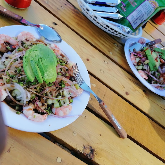 Tostada de Camarones