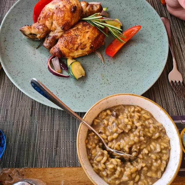 Risotto with Mushrooms and Chicken