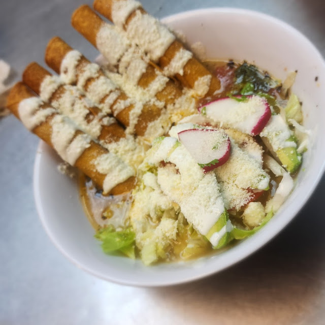 Tacos Dorados Con Consome Crispy Tacos with Chicken Broth