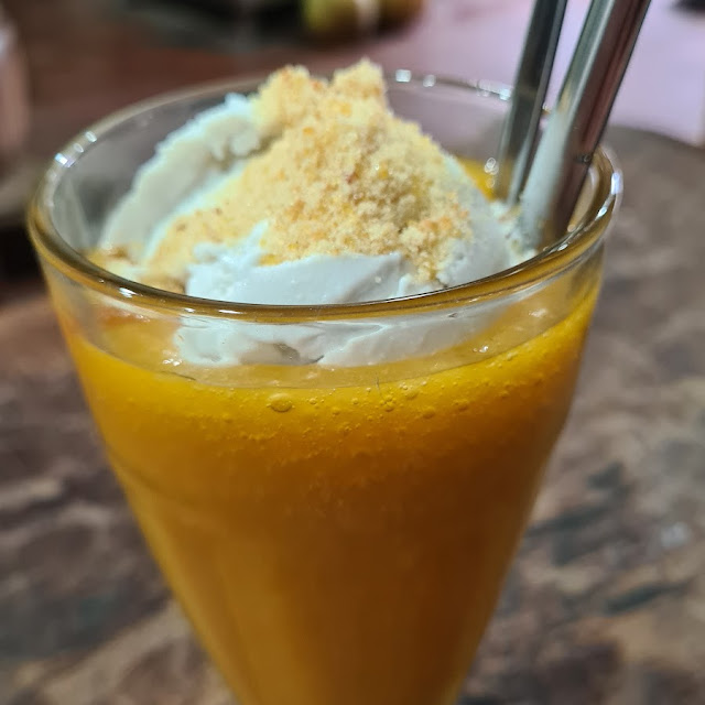 Mango Coconut Icecream Float