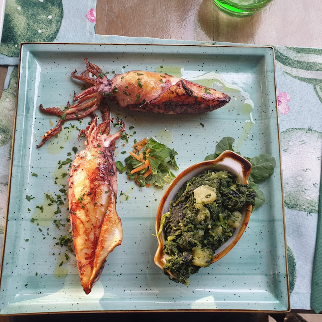 Calamari Mit Scampifüllung