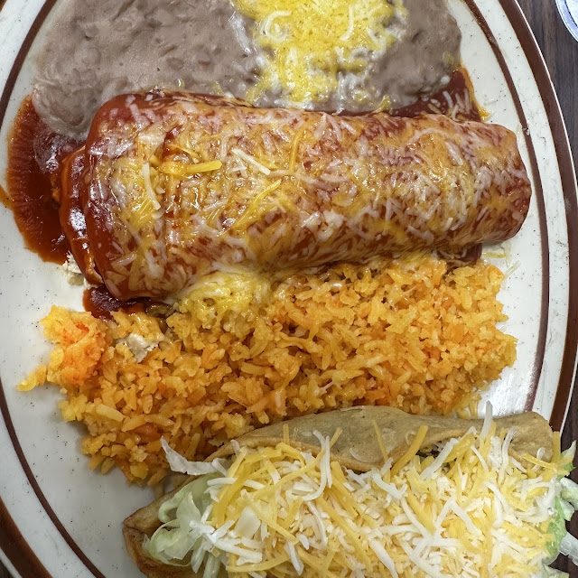 Enchilada and Taco Plate