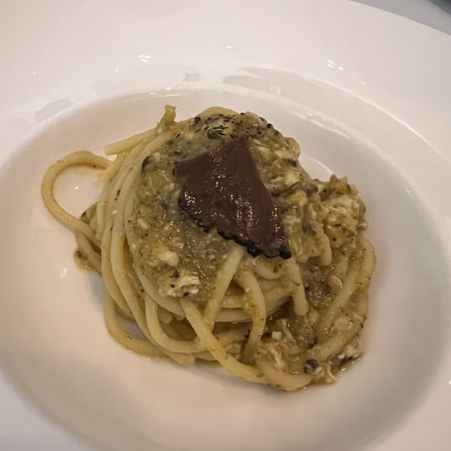 Soaghetti Al Granchio E Olio Tartufato