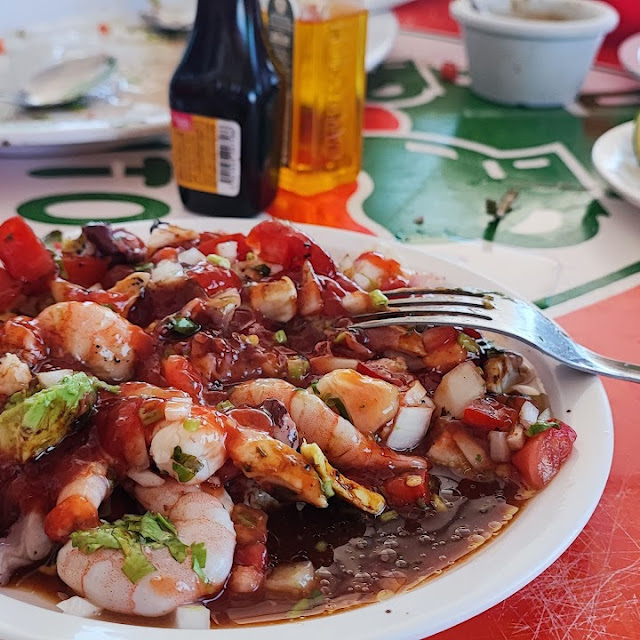 Ceviche Mixto de Camarón Y Pulpo