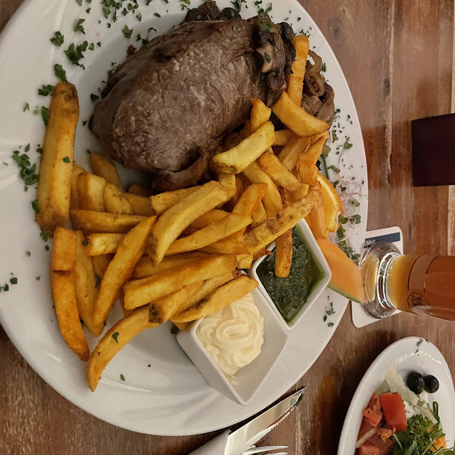 Rumpsteak Mit Pommes