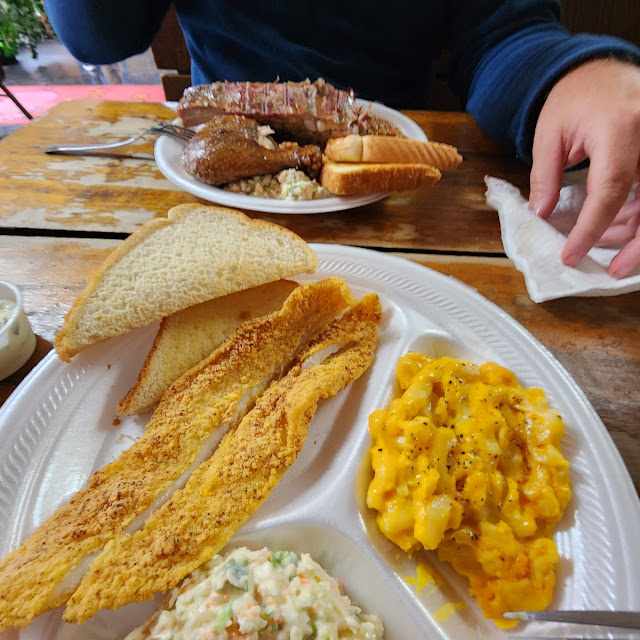 Coleslaw and Catfish Plate