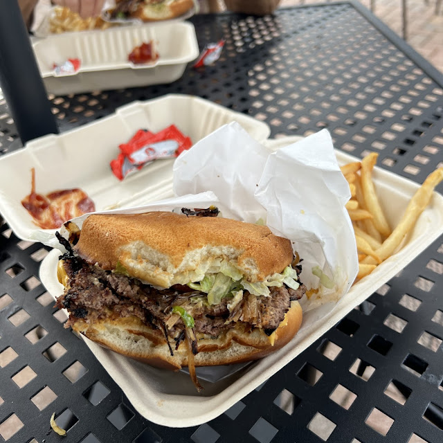 Double Cheeseburger and Fries