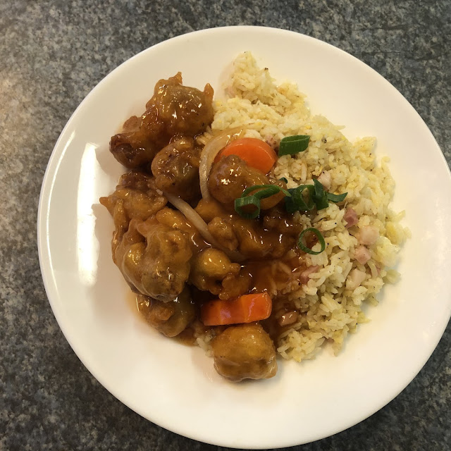 Sweet and Sour Pork with Fried Rice