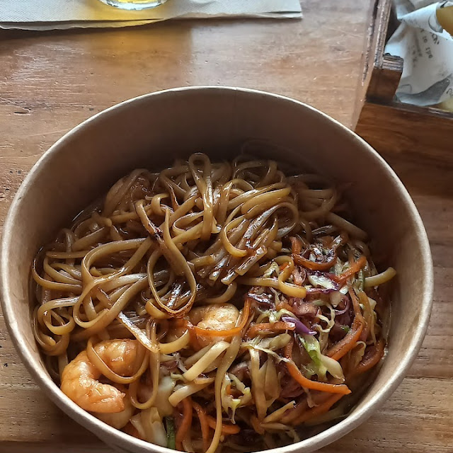 Noodles Con Langostinos Y Verduras