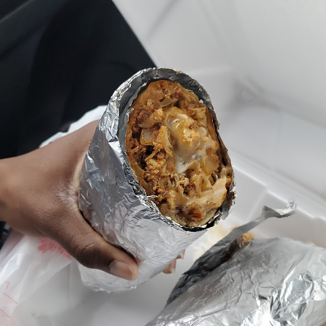 Chicken Burrito Queen's Famous