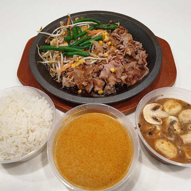 Sizzling Beef with Rice