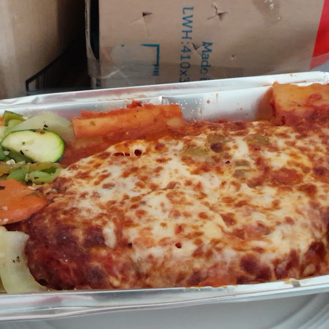 Chicken Parmigiana and Vege