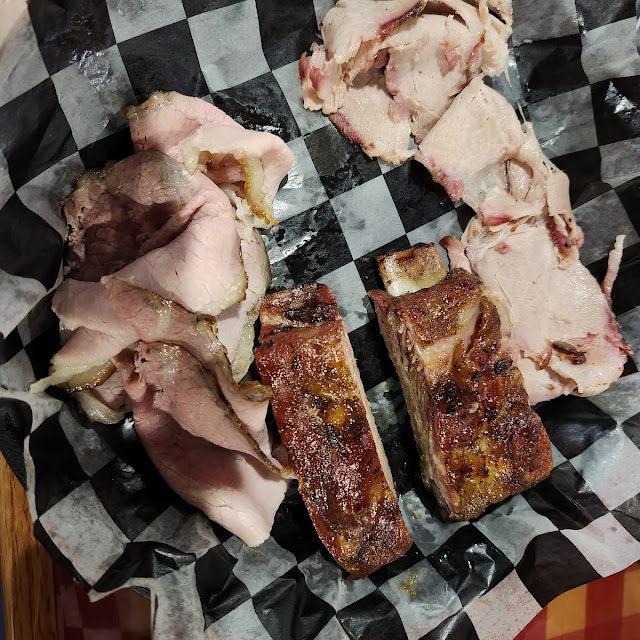 Beef Pork and Ribs Plate