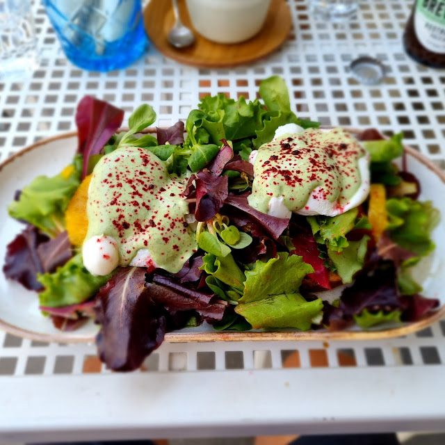 Poqchwd Eggs with Marinated Salmon