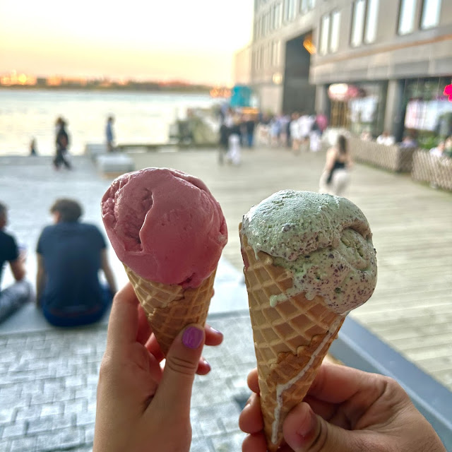 Lemon Raspberry and Mint Chocolate Ice Cream