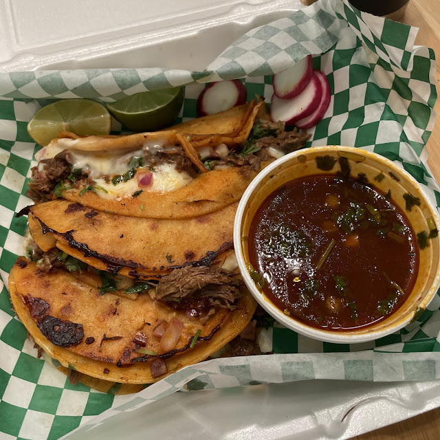 Quesabirria Tacos w Consome