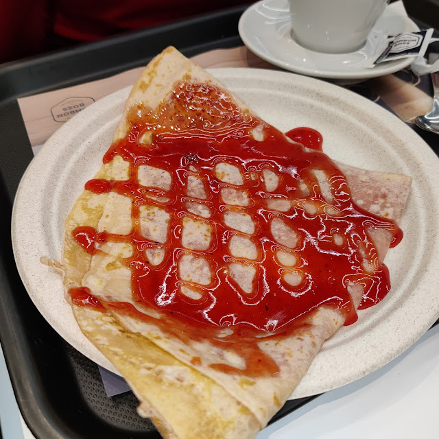 Tortitas Con Sirope de Fresa